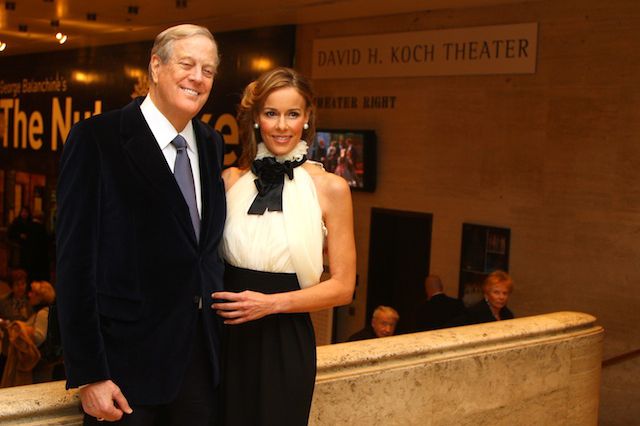 David Koch and his wife Julia